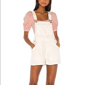 NEW WeWoreWhat Linen Overalls
